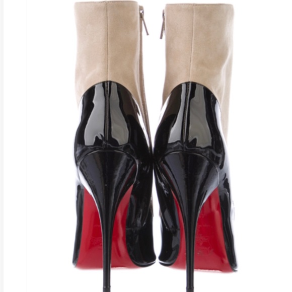 Christian Louboutin
Suede Colorblock Pattern Boots - Picture 2 of 13